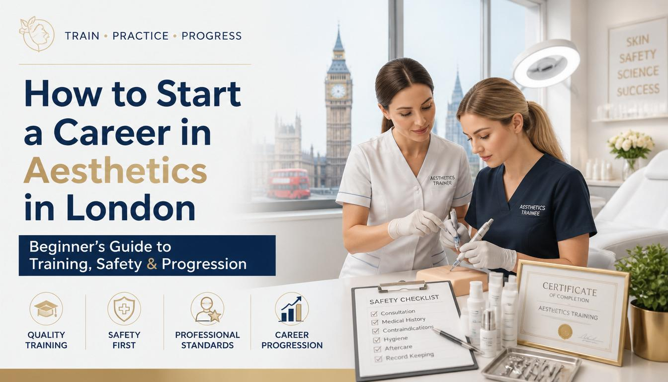 start aesthetics career London